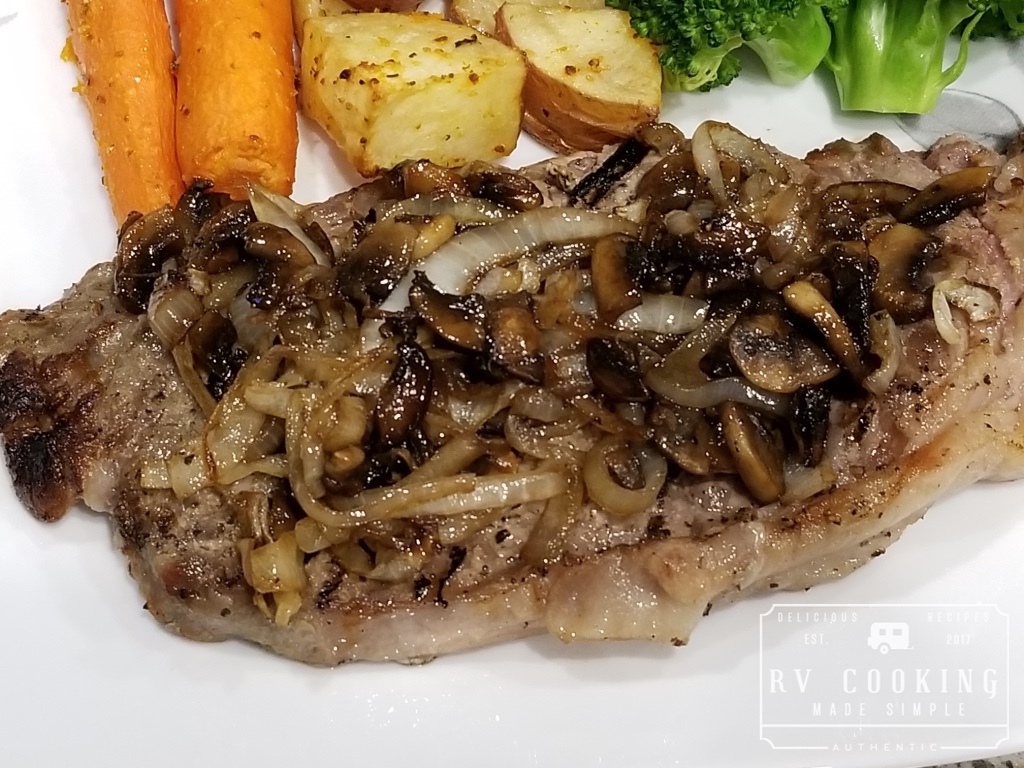 Strip Steak With Sauteed Mushrooms And Onions Rv Cooking Made Simple,Thai Green Curry Recipe Slow Cooker