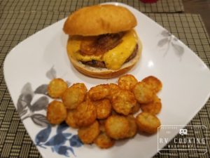 Bratwurst Burgers with Beer Cheese and Beer Braised Onions