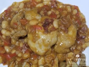 Chicken Thighs and Barbecue Beans