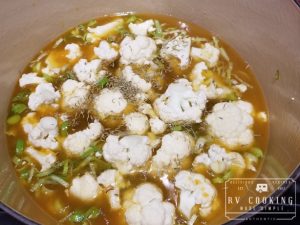 Cauliflower Soup with Shiitakes