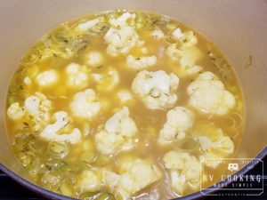 Cauliflower Soup with Shiitakes
