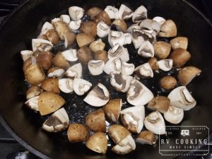 Skillet Parmesan Mushrooms